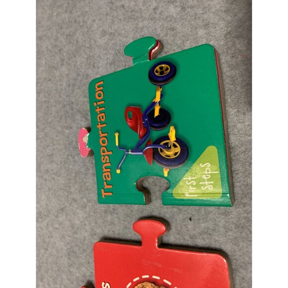 Lot of 2 Hard Cover First Steps Books Shapes Transportation - Picture 3 of 4